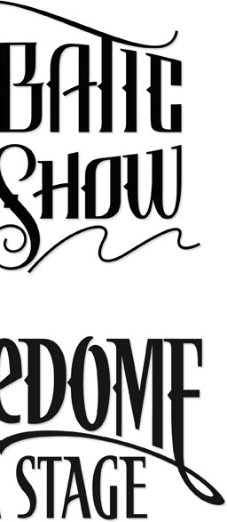 Acrobatic Ice Show | Type Design for Skating Show Logo | Calgary Stampede | Western | Cowboy | saddledome plaza | stage | rodeo 