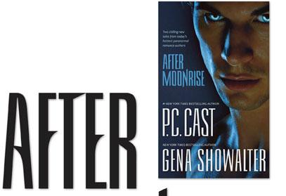 After Moonrise Lettering Book Cover | P.C.Cast | Gena Showallter | possesed | psychic | supernatural | Hoffmann Angelic Design | lettering | 