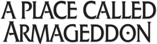 A Place Called Armagedon Title Lettering