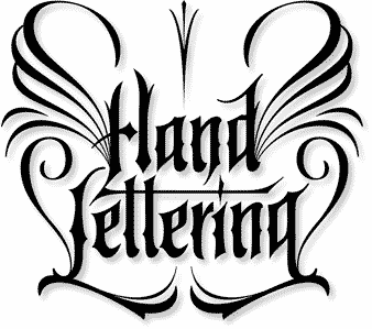 Hand Lettering | Type Design | Typography | Goth Angel Wings