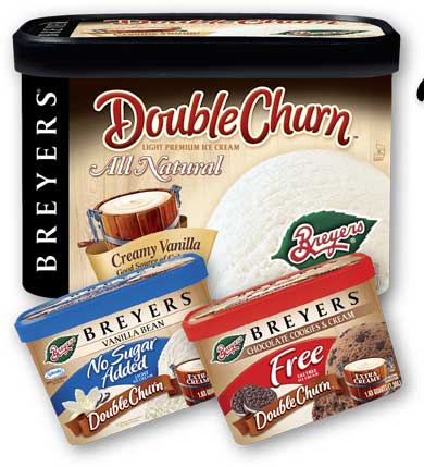 Breyers Double Churn | Hend Lettering Design | Type Design | Packaging | Product Logo