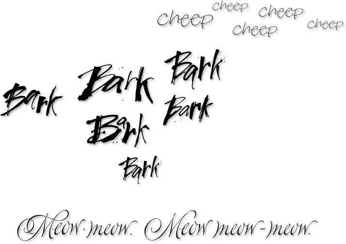 Petcetera Pet Store | Bark Meow | Hand Lettering Design | Ivan Angelic | Type Design | Dog Cat Bird