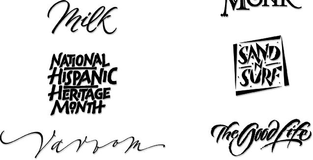 Milk Hand Lettering Design , Calligraphy National Hispanic , Sand 'N' Surf, Calligraphy