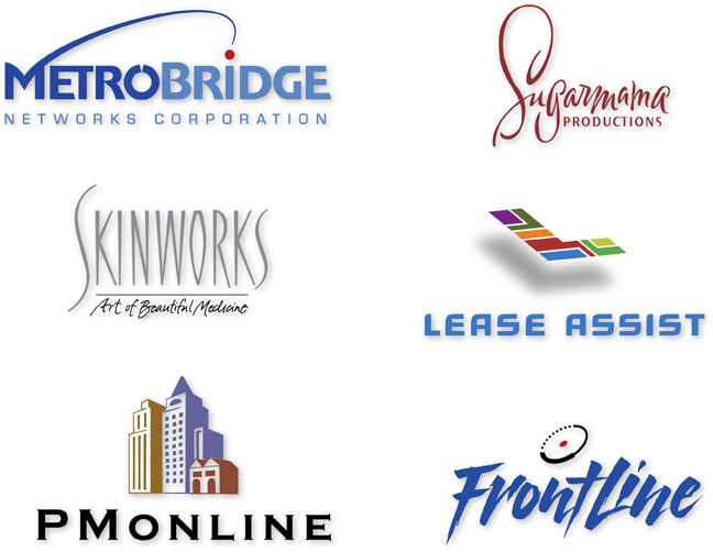 Metrobridge, Sugarmama, Lease Assist, Skinworks Logo Design | Brand | Branding | Type Design