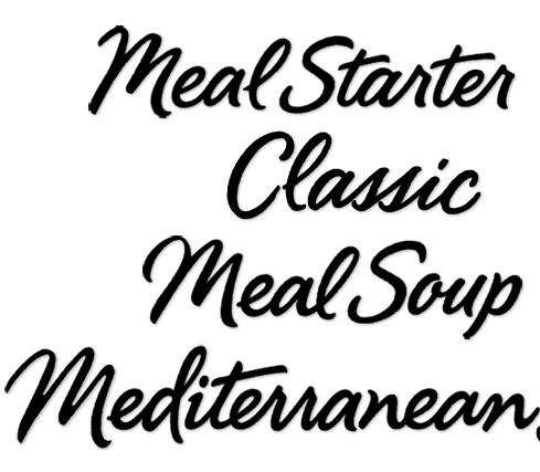 Bertolli Lettering | meal starter | classic | meal soup | mediterranean style | italy | italian | country | historic | rustic | soup |Hoffmann Angelic Design