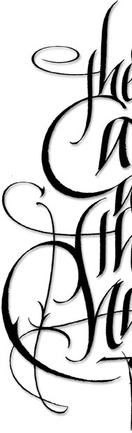 The Calm and the Chaos Lettering | Bluefish Studios | HAnd Lettering for 25th Anniversary Promotion | Hoffmann Angelic Design | Ivan Angelic | Calligraphy