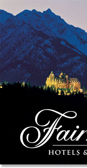 Fairmont Hotel & Resorts Logo | Brand | Hoffmann Angelic Design | Lettering | Calligraphy | Script | Mountain | banff | jewel | night | luxury | historic | script | logo