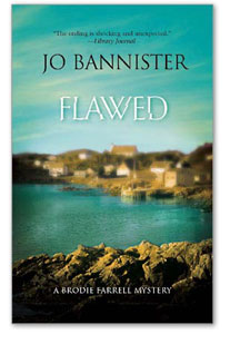 FLAWED | Book Cover Art | Type Design | Jo Bannister | Harlequin | Mystery | brodie Farrell | type | brocken