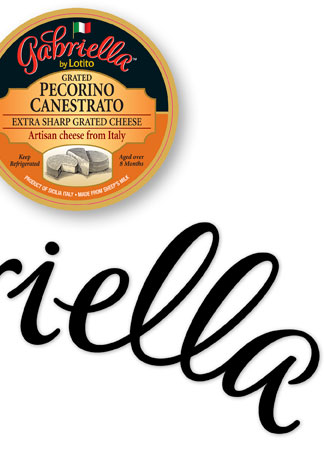 Lotito | Gabriella | Product Logo | Lettering | type design | Hoffmann Angelic Design | Ivan Angelic | cheese | round | Lotito | italian | flag | italy