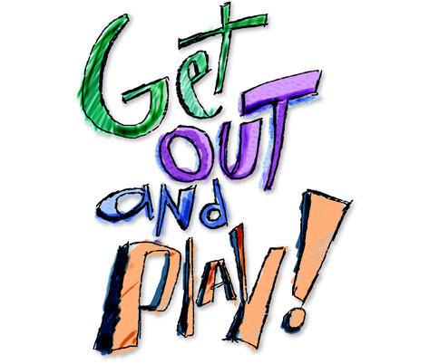 Get Out and play lettering | Hoffmann Angelic Design | Colorful | Colourful | loose | fun | raw | happy | type design