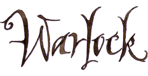 Warlock lettering | Hoffmann Angelic Design | withcraft | magic | medieval | calligraphy | brown