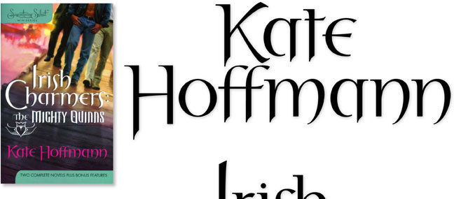 Hand Lettering Design for Book Title and Author Logotype | Irish Charmers:The Mighty Quinns | Kate Hoffmann | Harlequin