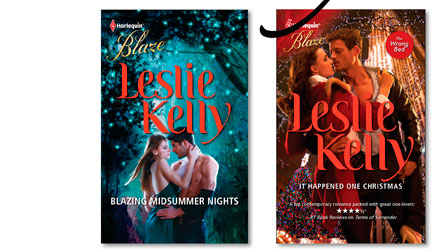 Hand Lettering for Book Cover Art | Leslie Kelly | Harlequin Romance | Blaze | sexy | Blazing Midsummer nights | It happened one christmas