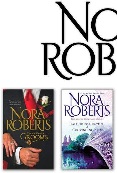 Author Logotype Design | Nora Roberts | Harlequin | lettering | type | Hoffmann Angelic Design | grooms | falling for rachel | mysterious | 