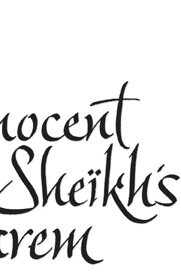 Innocent in the Sheikh's Harem | Title and Series Icon Design | Harlequin Historical | Author logo | Marguerite Kaye | Lettering | Type | arabian | persian | horse | desert