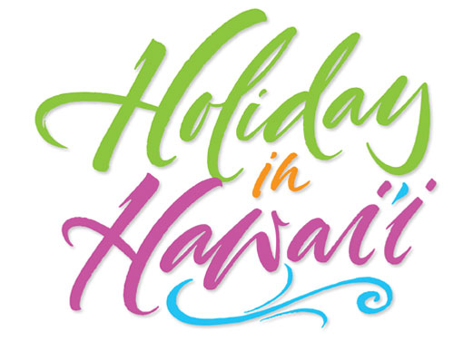 Holidy in Hawai'i Lettering | Hoffmann Angelic Design | Brush | colorful | colourful | travel | fun | happy 