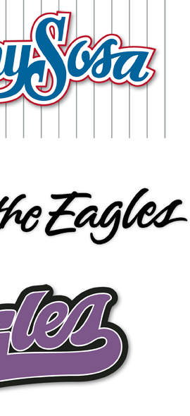 Sammy Sosa, Soar with the Eagles, Eagles Lettering | Hoffmann Angelic Design | Ivan Angelic | baseball | hockey | sports