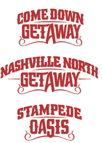 Custom Designed Typography | Designed to Mimic a Rodeo Brand | Calgary Stampede | gopher | cowboy | smile | friendly | nashville north | oasis | vacation | packages