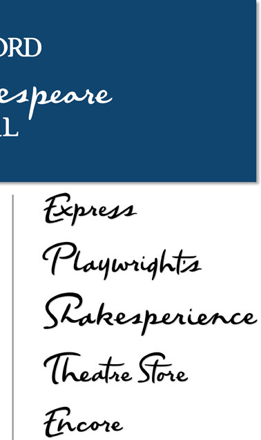 Custom Hand Lettering | Stratford Shakespeare Festival | Elizabethan | Hoffmann Angelic Design | Ivan Angelic | Shakespearean | Express | Theatre | Romeo and Juliet | Hamlet