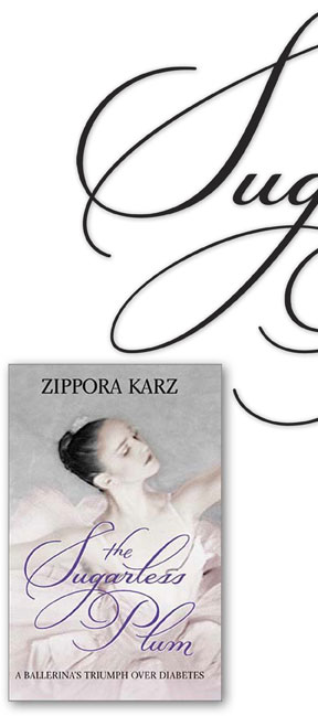 Type Design for Book Cover Art | The Sugarless Plum | Zippora Karz | spencerian | flourishes | ballerina | diabetes | elegant