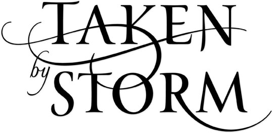 Signature Select | kathie denosky | kristi Gold | laura wright | type design | wind | Hand Lettering Design for Book Title | Taken by Storm | Harlequin