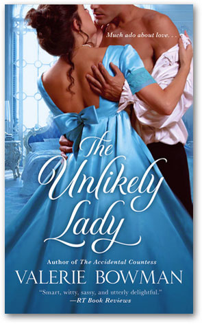 The Unlikely Lady Book Cover Lettering St Martin's Press | Hoffmann Angelic Design | Blue | Unlikely Lady | Historical Romance 