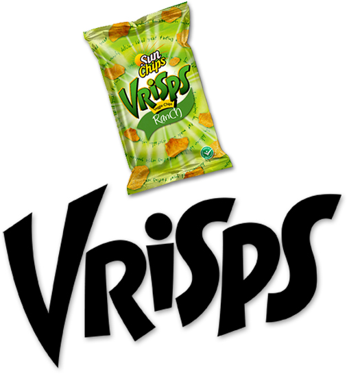 Vrips Sun Chips Lettering | Hoffmann Angelic Design | vrisps | bold | potato | package | lettering | packaging