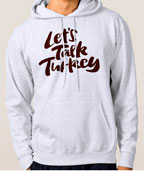 Let’s Talk Turkey lettering for Zazzle and Redbubble | 26 Characters | 26_Characters | hoffmann angelic design | bold | iphone | 7 | ipad | sweatshirt | t-shirt | plate | turkey | funny | thanksgiving | pumpkin pie | business slogan