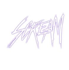 scream | lettering | hoffmann angelic design | 26 character | halloween