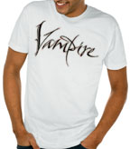Vampire for Zazzle and Redbubble | 26_characters | 26 Characters | Hoffmann Angelic Design | scratch | blood | bite | halloween | sexy | callirgaphy | thorns | sharp | spiky | calligraphy scarf | T-shirt